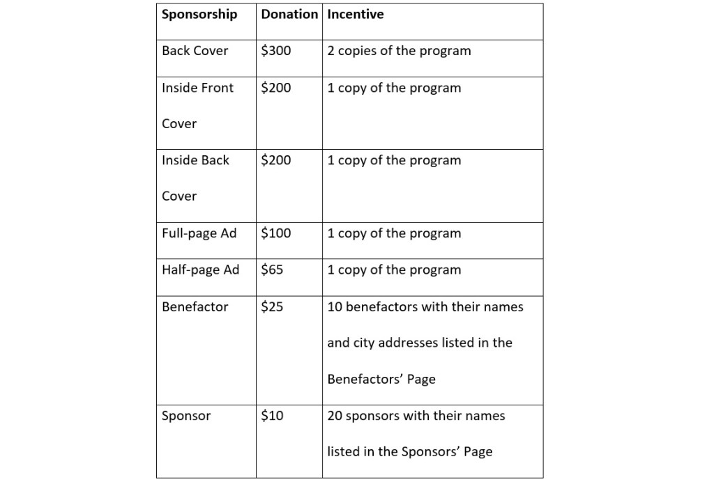 Souvenir Ad Incentives